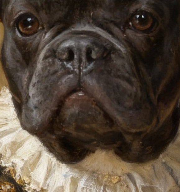 Pet Portrait Giclee Print  Crowned King M001