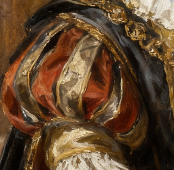 Pet Portrait Giclee Print  Crowned King M001