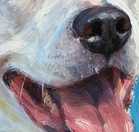 Pet Portrait Giclee Print   Dogo Argentino  M007